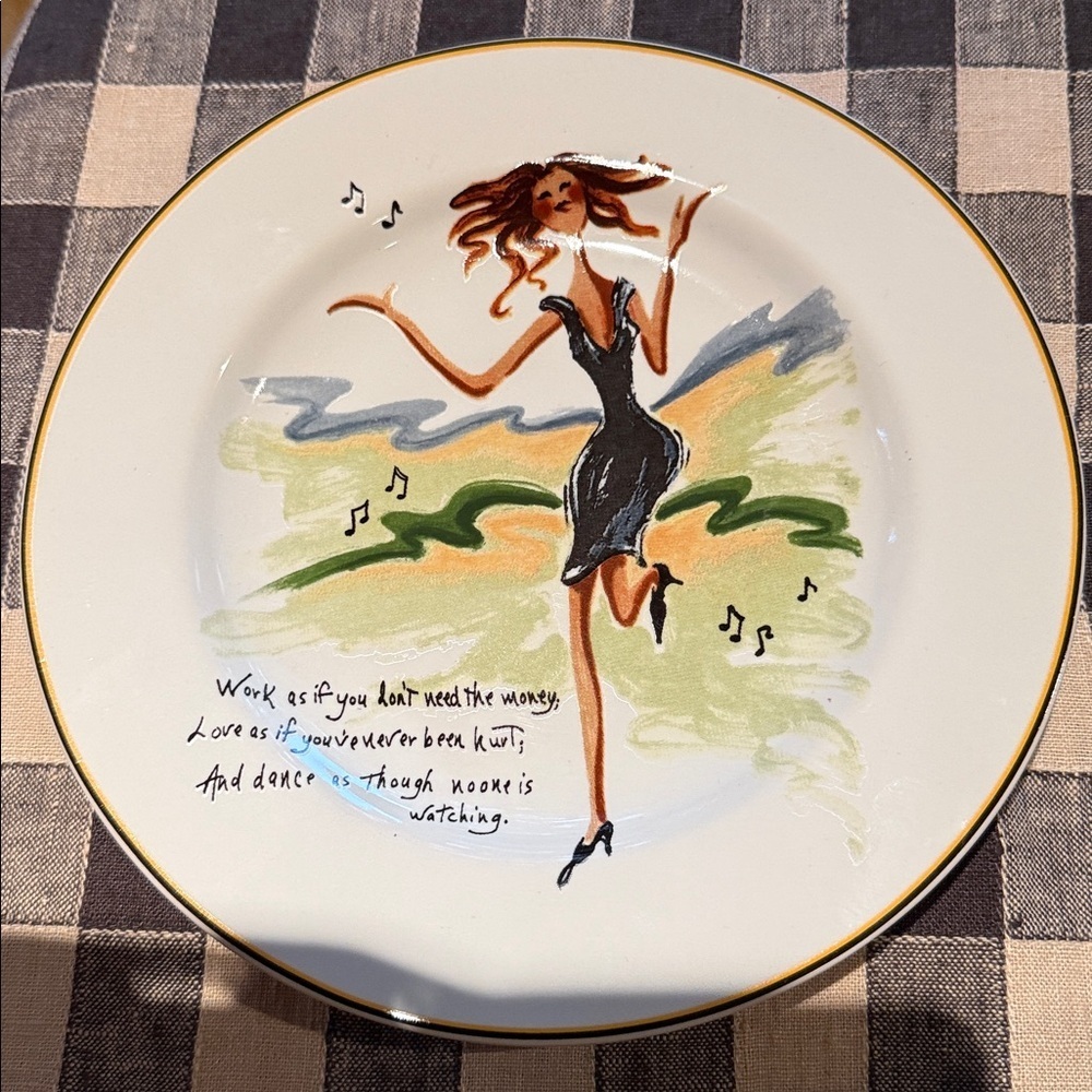 Sakura glamour girls 4 Dessert/salad plates with box - Picture 2 of 6
